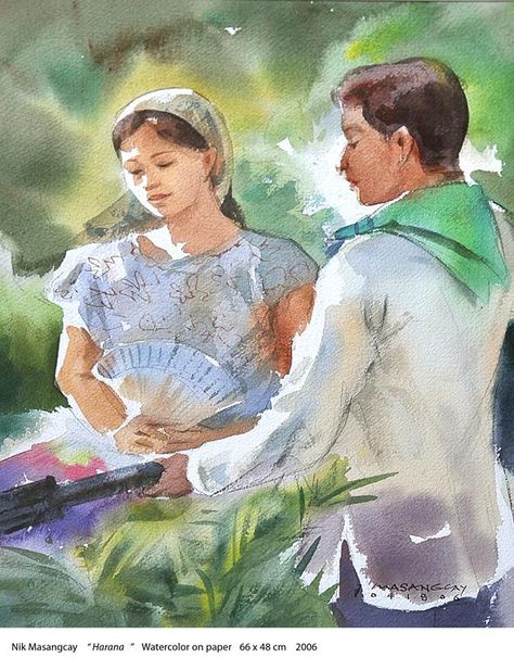 Harana Harana Filipino Tradition Drawing Ideas, Filipino Family Illustration, Harana Filipino Art, Harana Filipino, Rural Philippines, Aph Philippines, Philippines Painting, Vintage Filipiniana, Filipino Vintage