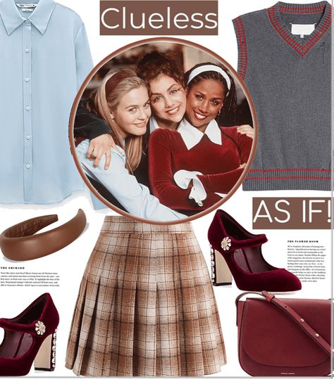 Clueless style Outfit | ShopLook Cher Outfits Clueless, Girly Outfit Ideas, Clueless Style, Light Academia Outfit, Cher Outfits, 90’s Outfits, Clueless Fashion, Girly Outfit, Outfits Hijab