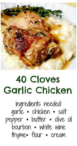 40 Clove Garlic Chicken, Roasted Garlic Chicken, Chicken Entrees, Mashed Potato Recipes, Garlic Recipes, Garlic Chicken, Entree Recipes, Garlic Cloves, Instant Pot Recipes