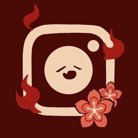 Hutao Themed App Icon, Genshin Impact Hu Tao Icon, App Icon Kawaii, Hu Tao App Icons, Konosuba Wallpaper, Kawaii App, Mobile App Icon, App Anime, Icons App