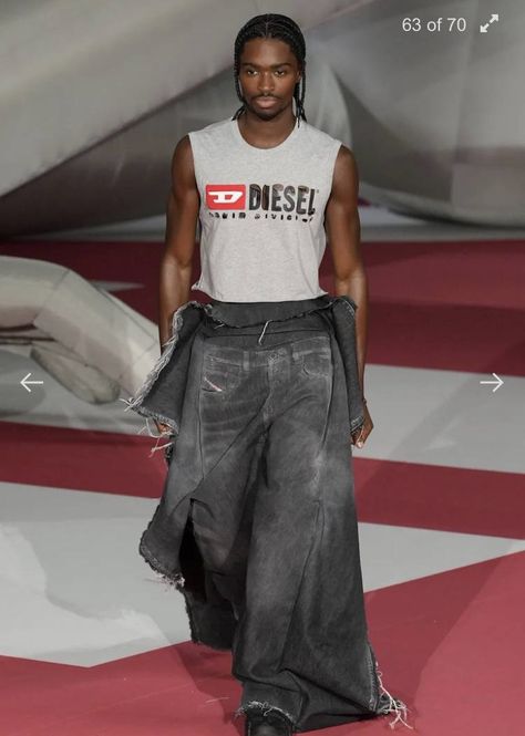 Diesel Spring 2023, Coachella Outfit Men, Alton Mason, Coachella Fits, Diesel Fashion, Rave Style, Spring 2023 Ready To Wear, 2023 Ready To Wear Collection, Vogue Men