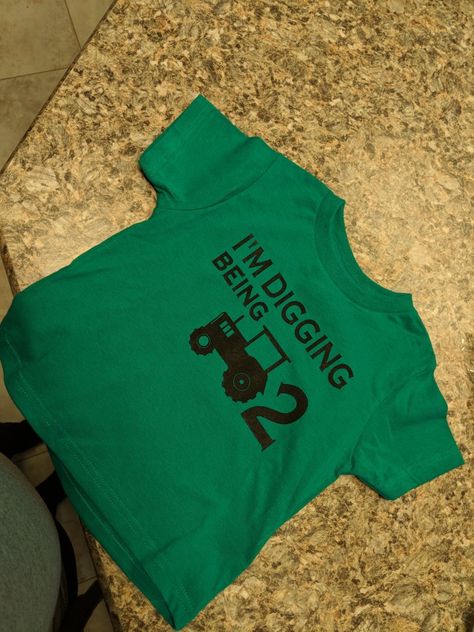 Tractor Two Year Old Party, Tractor Second Birthday, John Deere First Birthday Ideas, John Deere 2nd Birthday Party Ideas, Tractor Birthday Party Theme, John Deere Tractor Party, John Deere 2nd Birthday Shirt, John Deere Cute Shirts, John Deere Birthday Party