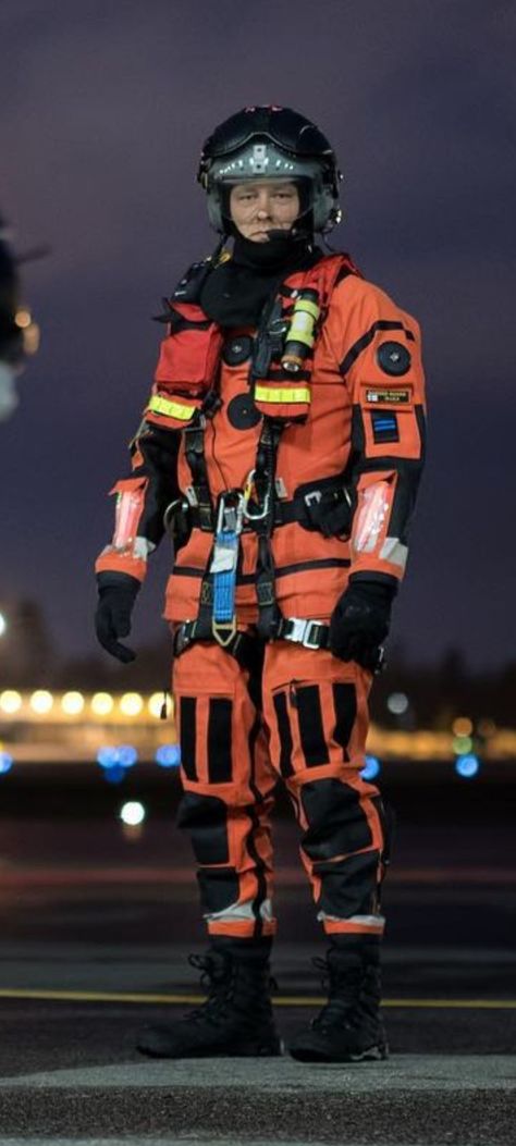 Flight Paramedic Aesthetic, Search And Rescue Uniform, Futuristic Firefighter, Paramedic Uniform, Flight Medic, Cyberpunk Vehicles, Search And Rescue Gear, Future Firefighter, Forest Firefighter