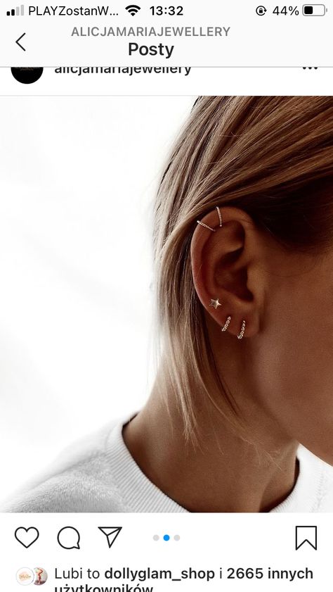 Kourtney Kardashian Ear Piercing, Curated Ear, Piercing Ideas, Ear Piercing, Kourtney Kardashian, Body Mods, Jennifer Aniston, Earings Piercings, Ear Piercings