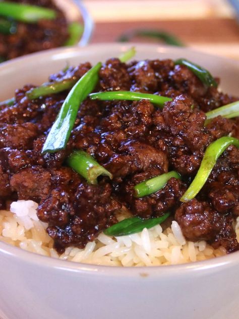 Mongolian Ground beef in 15 Minutes – Cook n' Share Asian Ground Beef Recipes, Mongolian Ground Beef, Sirloin Recipes, Recipes Using Ground Beef, Minced Beef Recipes, Ground Beef Rice, Mongolian Beef Recipes, Ground Sirloin, Mongolian Beef