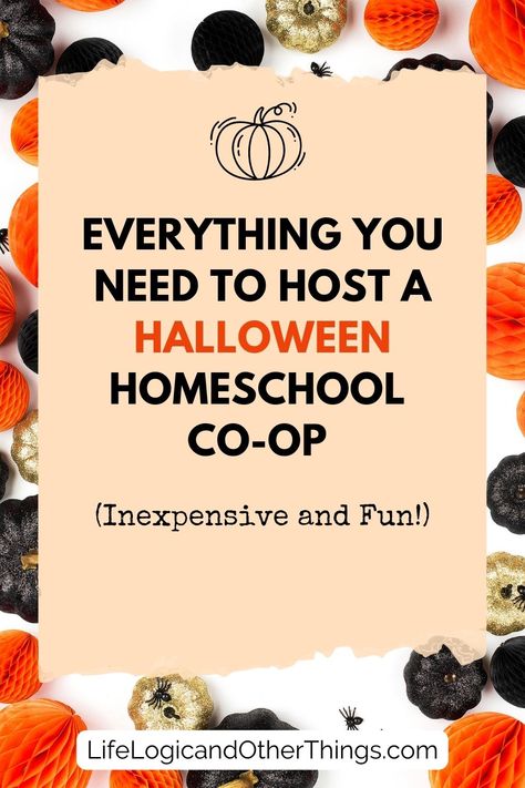 Everything You Need to Host a Super Fun Halloween Homeschool Co-op (Inexpensive and Fun Ideas!) Homeschool Halloween Ideas, Homeschool Halloween Party, Halloween Homeschool Activities, Homeschool Group Activities, Homeschool Halloween, Halloween Homeschool, Homeschool Coop, October Ideas, Group Crafts