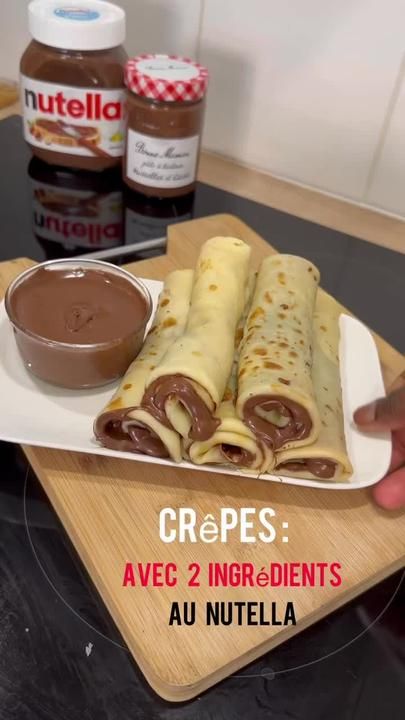 Crepes Nutella, Dessert Cups Recipes, Food Babe, Easy Baking Recipes Desserts, Sweet Snacks Recipes, Delicious Snacks Recipes, Food Goals, Unhealthy Food, Interesting Food Recipes