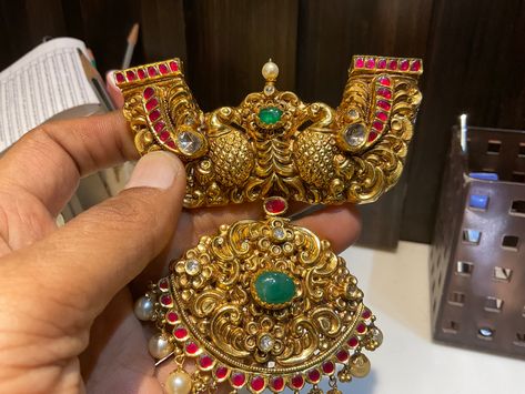 *PREMRAJ SHANTILAL JAIN JEWELLERS* Rani Haram, Pendent Designs, Premraj Shantilal Jain Jewellers, Beads Haram, Antique Necklaces Design, Black Beads Mangalsutra Design, New Gold Jewellery Designs, Antique Necklaces, Occasion Outfit