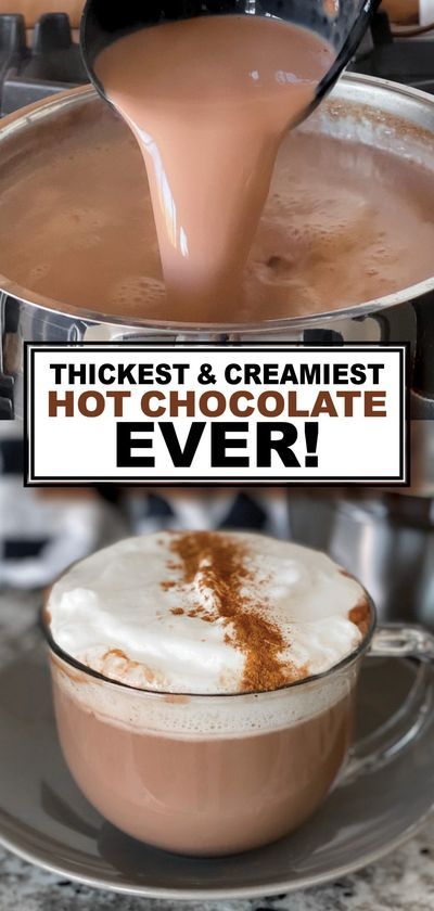 Hotchocolate Homemade, Creamy Hot Chocolate Recipe, Easy Hot Chocolate, Perfect Whipped Cream, Chocolate At Home, Creamy Hot Chocolate, Crockpot Hot Chocolate, Best Hot Chocolate, Smart School House