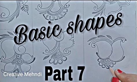 Mehndi basic shapes step by step for beginners | simple & easy henna shaoes for beginners with paper & pencil Basic Mehndi Shapes For Beginners, Mehndi Basic Shapes, Henna Basic, Mehndi Basic, Arabic Mehndi Design, Easy Henna, Basic Mehndi, Henna Tattoo Designs Simple, Dulhan Mehndi