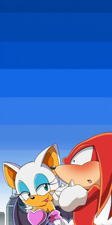 Rogue X Knuckles, Tiktok Text, Sonic Wallpaper, Sonic Pics, X Wallpaper, Sonic X, Rouge The Bat, Monkie Kid, Sonic Franchise