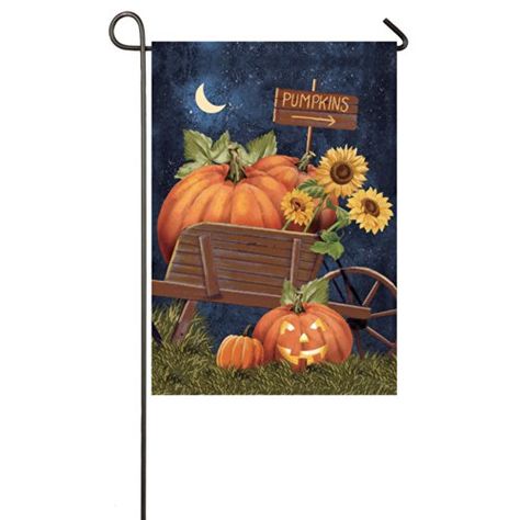 Halloween Pumpkins Two Sided Garden Flag ** You can get additional details at the image link. Squirrel Decor, Rustic Outdoor Decor, Halloween Outside, Flag Poles, Halloween Garden Flag, Flag Designs, Outside Decorations, Halloween Banner, Christmas Banners