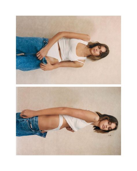 Bra Outfit, Rib Tank Top, Calvin Klein Bra, Insta Bio, Model Test, Styling Inspiration, Kaia Gerber, Heron Preston, Studio Shoot