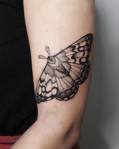 Little moth, thanks Suus! Amsterdam Tattoo, Serpent Tattoo, Moth Tattoo, Botanical Tattoo, B Tattoo, Stippling, Skin Art, Shoulder Tattoo, Flash Tattoo