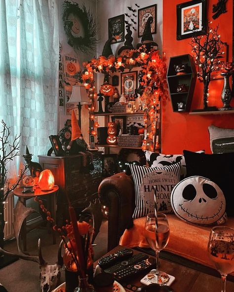 Haunted Halloween Decorations, Gothic Cowgirl, Edgy Bedroom, Gothic Pinup, Halloween Decorating Ideas, Halloween Bedroom Decor, Real Photography, Cowgirl Clothing, Bedroom Wall Decoration