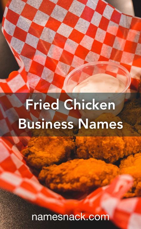 10 tasty name suggestions for your fried chicken business. Chicken Business Name Ideas, Chicken Store Design, Fried Chicken Business Name Ideas, Fried Chicken Restaurant Design, Fried Chicken Branding, Chicken Business, Chicken Store, Wings Restaurant, Chicken N Waffles