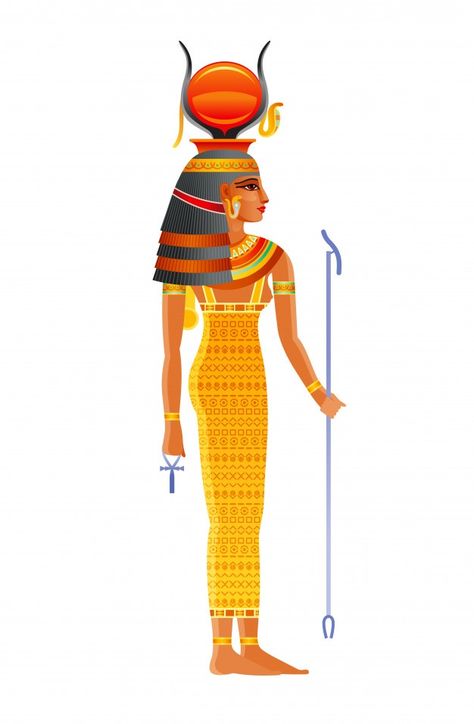 Hathor Egyptian Goddess, Egypt Hieroglyphics, Egyptian Tattoo Sleeve, Ancient Egypt Gods, Ancient Egyptian Goddess, Egyptian Deity, Ancient Egyptian Gods, Egyptian Hieroglyphics, Egyptian Symbols