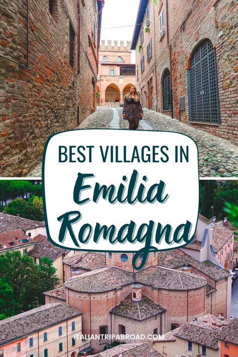 We never expected to love Emilia-Romagna so much. During our road trip, we discovered some of the best villages in Emilia Romagna. From the romantic village of Castell’Arquato to the incredible cultural borgo of Dozza, in this article, you will find inspiration for your next trip to an underrated region in northern Italy. Emilia Romagna | Emilia Romagna Italy | Italy villages | Emilia Romagna Villages | Italy travels | Italian Dream | Places to visit in Emilia Romagna Dream Places To Visit, Italy Villages, Emilia Romagna Italy, Italy Road, Reggio Emilia Italy, Italy Bucket List, Padua Italy, Italy Itinerary, Italy Trip