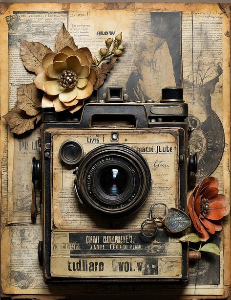 Vintage Camera Collage - IdoThisForAttention's Ko-fi Shop - Ko-fi ❤️ Where creators get support from fans through donations, memberships, shop sales and more! The original 'Buy Me a Coffee' Page. Old Vintage Camera, Camera Collage, Photography Layout, Nostalgia Photography, Journal Accessories, Camera Pics, Vintage Colour Palette, Clock Tattoo Design, Camera Art