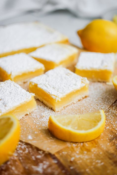 Small Batch Lemon Bars Small Batch Lemon Cookies, Small Batch Lemon Bars, Bars With Shortbread Crust, Easy Lemon Bars, Sweet Bars, Batch Recipes, Lemon Bars Easy, Lemon Brownies, Lemon Bars Recipe