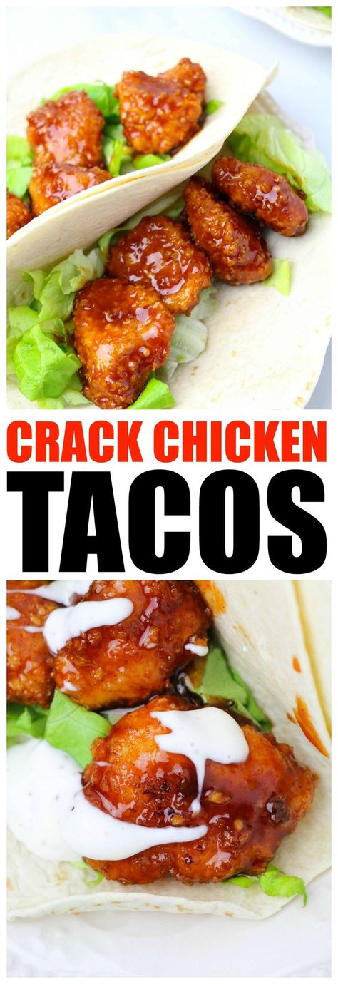 Crack Chicken Tacos: Addicting chicken taco recipe with perfect spice for a crack-a-lacking dinner Chicken Tacos Recipe, Resep Pasta, Taco Dinner, Chicken Taco Recipes, Low Carb Tacos, Diner Recept, Taco Recipe, Chicken Taco, Taco Recipes