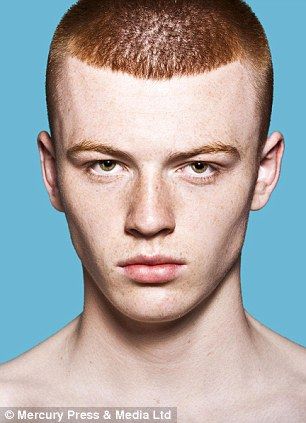 50 shades of red: That's the number of models Knights is aiming to have in his exhibition Ginger Buzzcut, Buzzcut Men, Ginger Hair Men, Redhead Men, Photo Exhibit, Mtv Shows, Dyed Red Hair, Ginger Men, Photo Series