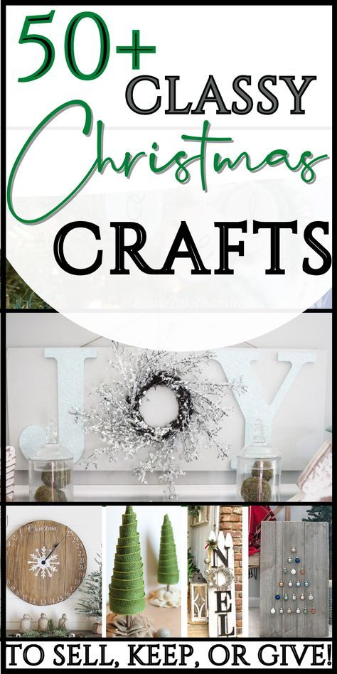 If you're looking for some classy farmhouse DIYs for Christmas - from rustic, minimalist, modern farmhouse to Scandinavian, here are 50+ Christmas crafts for adults you'll love! All skill levels, so many easy to create!  Pretty enough to sell or give as DIY Christmas gifts for family!! These homemade crafts create a cozy rustic Christmas atmosphere.  Many of these simple Christmas projects. They are all lovely as Christmas Bazaar or Christmas Fair ideas! Quality Christmas Crafts, Christmas Makes Handmade Gifts, Moms Night Christmas Crafts, Diy Christmas Gifts 2023, Women Crafts Ideas, Christmas Craft For Womens Group, Christmas Gifts Handmade Diy Ideas, 2024 Diy Christmas Crafts, Christmas Gift Crafts Diy