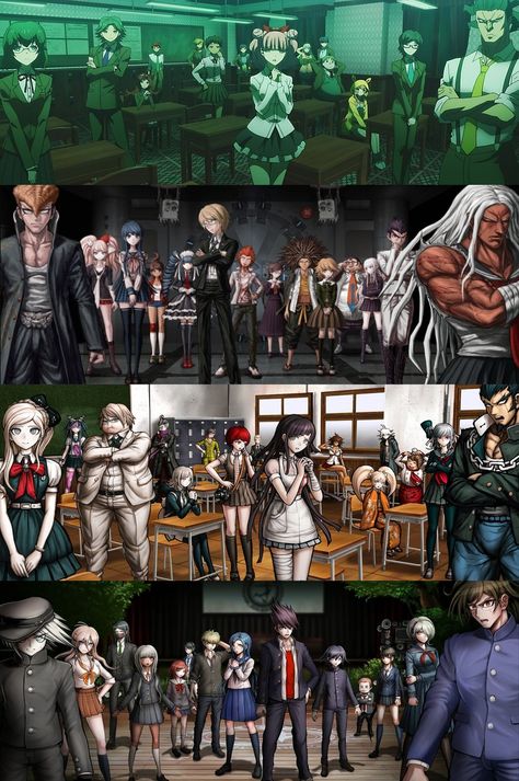 DANGANRONPA 1, 2 and v3 + Student council Danganronpa Class Photo, Danganronpa Season 1, Danganronpa Student Council, Danganronpa V1 Characters, Danganronpa 1 Characters, Danganronpa V2 Characters, All Danganronpa Characters, Danganronpa Wallpaper Pc, Danganronpa 2 Characters