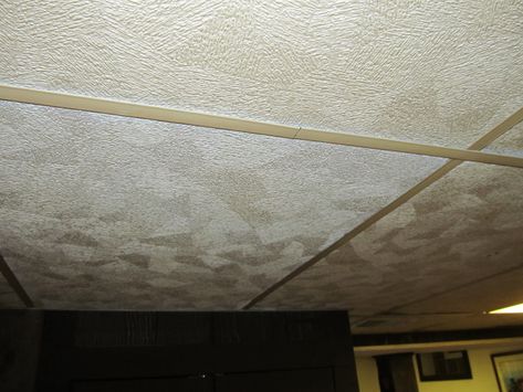 Tutorial: Cover Ugly Ceiling Tiles with FABRIC! – The Tromp Queen Creativity Room, Drop Ceiling Panels, Antique Tin Ceiling Tile, Ceiling Tiles Basement, Acoustic Ceiling Tiles, Drop Ceiling Tiles, Ceiling Tv, Acoustic Ceiling, Hiding Ugly