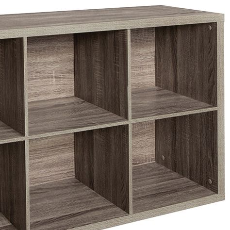 For an excellent solution to keep your home clutter-free and stylishly neat, use the Decorative 6 Cube Open Home Display Storage Organizer from ClosetMaid. With a sleek, modern design, this piece of furniture is an ideal addition to any room in your home. Featuring 6 spacious cubes for ample storage space, openly display your favorite books or knick-knacks. Crafted with a high-quality Honeycomb wooden laminate exterior and interior, this stylish organizer is built to last while complementing existing decor. The sturdy frame construction supports even the heaviest items for full customization. Including full unit backer pieces, the neutral gray design blends in and highlights your decorative elements. Use Decorative Storage fabric bins for a great accent or to hide clothing items, toys, or Wooden Laminate, Open Home, Cube Organizer, Display Storage, Gray Design, Fabric Bins, Cube Storage, Storage Organizer, Closet Organization