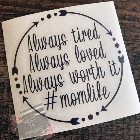 Mom Life Decal, Mom Cars, Cute Car Decals, Family Car Decals, Cricut Decals, Decal Ideas, Mom Car, Aston Martin Vanquish, Yeti Decals