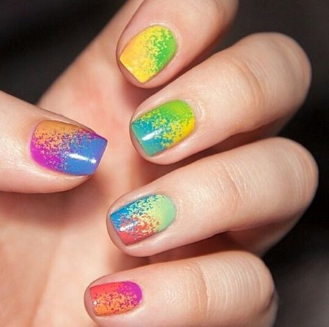 Nails Holi Nail Art Design, Holi Nails Art, Chasing Shadows, Colourful Nails, Plain Nails, Summer Nail Art, Dot Nail Art, Airbrush Nails, Silver Nail