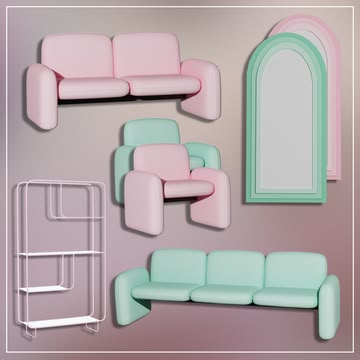 March '22 - Goober | neriney en Patreon Pastel Sims 4 Cc, Sims 4 Aesthetic Cc Furniture, Sims 4 Cc Build, Sims Furniture, Play Sims 4, Sims 4 Bedroom, Furniture Cc, Sims 4 Expansions, Cc Sims4