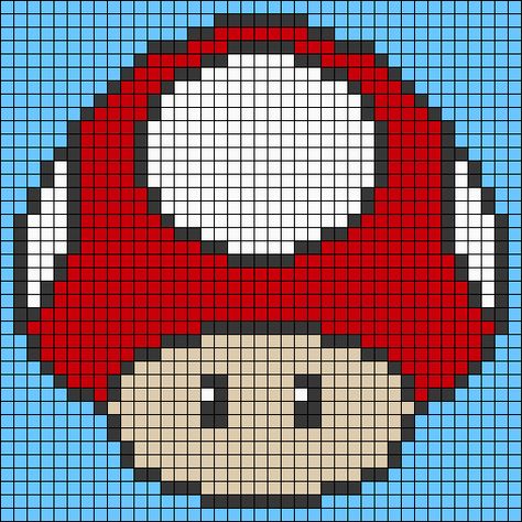 Mario Crochet, C2c Patterns, Halloween Knitting, Pixel Grid, Grid Design Pattern, Crochet Graphs, Art Pixel, Graph Crochet, Tiny Cross Stitch