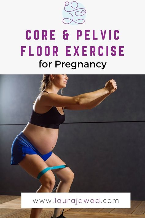 What abdominal exercises are safe to do in pregnancy? Are there ab exercises to avoid during pregnancy? In this blog post, you will learn about your core muscles and how they work with your pelvic floor, how your breathing is the fundamental core exercise, and specific exercises you can do for a strong core in each trimester. Read on here! | Laura Jawad Fitness 2nd Trimester Ab Exercises, Pelvic Floor Excersises During Pregnancy, Pelvic Floor Exercises While Pregnant, Prenatal Core Workout, Pelvic Floor Exercises Strengthen During Pregnancy, Prenatal Pelvic Floor Exercises, Pregnancy Safe Core Exercises, Core Exercises For Pregnancy, Core And Pelvic Floor Exercises