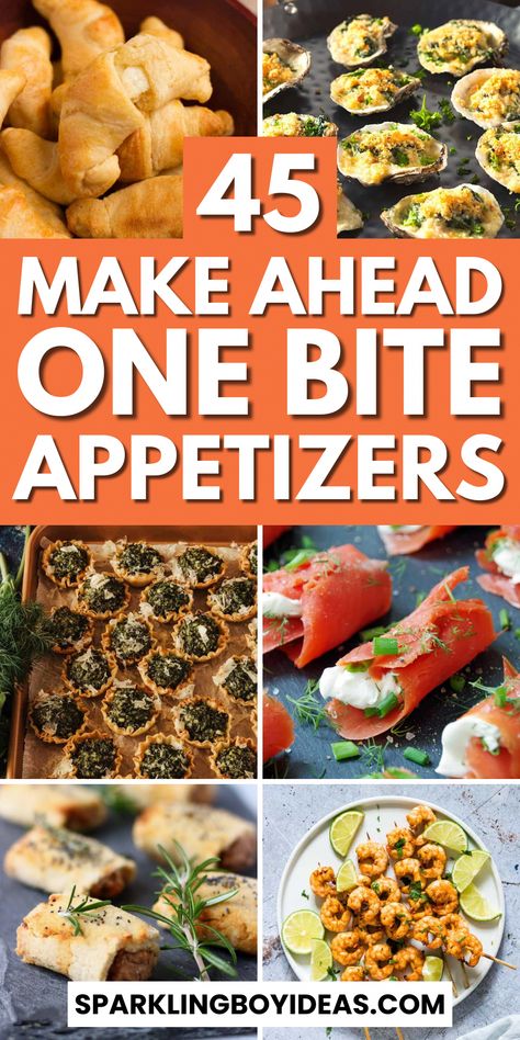 One bite appetizers to elevate your next gathering! Explore our collection of bite-size appetizers for the party. From elegant one-bite hors d'oeuvres to creative bite-sized snacks, these mini-party snacks are sure to impress. Discover quick-finger foods for parties like mini meatballs, caprese skewers, mushroom appetizers, cheese balls, and more, including vegetarian and gluten-free options. These simple party appetizer recipes are as delightful to look a #Bite-SizedVeganAppetizers Foods For Parties, Party Appetizer Recipes, Nye Food, The Best Appetizers, One Bite Appetizers, Appetizers Cheese, Small Bites Appetizers, Unique Appetizers, Mushroom Appetizers