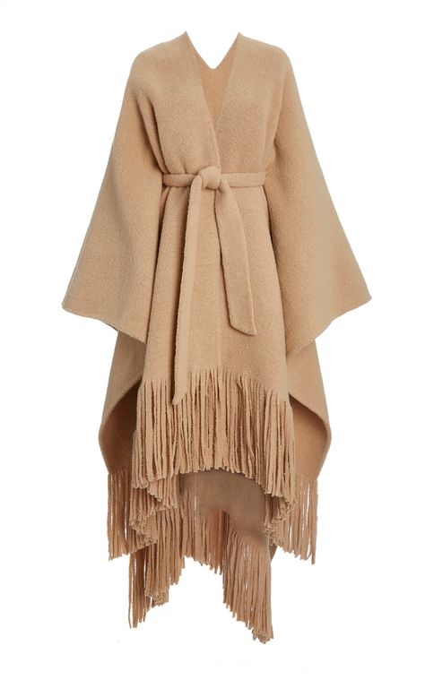 Fringe Coat, Fringe Cape, Modern Skirt, Wool Cape Coat, Wife Style, Poncho Coat, Designer Coats, Alex Perry, Cape Coat