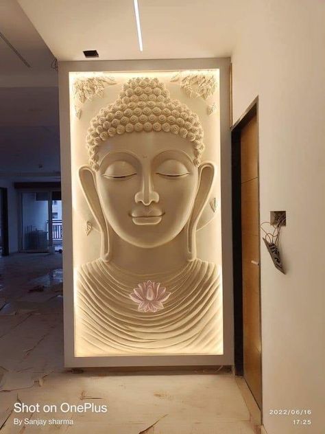 Buddha Wallpaper For Wall, Home Decor Buddha, Wall Buddha Decor, Buddha Living Room Decor, 3d Wall Tiles Budha, Buddha 3d Wall Mural, Budha Mural Sculpture, Buddha Wall Design, Cnc Buddha Design