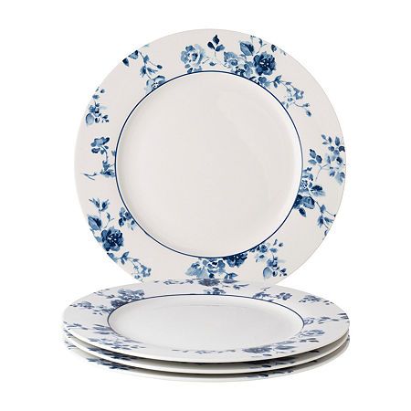 Laura Ashley Kitchen, Display Plates, Blue And White Dinnerware, Modern Kitchen Tables, Dinner Plate Set, China Rose, Kitchen Tables, Plate Display, China Plates