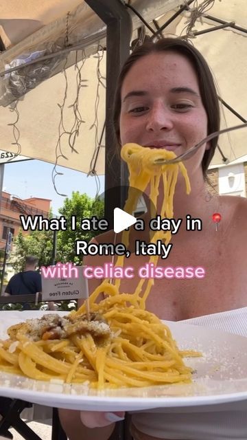 Sarah | Gluten Free and Celiac Travel on Instagram: "Eating gluten free pasta for lunch AND dinner in Rome, Italy 🍝 🇮🇹

Follow @celiacsarahexplores for more gluten free travels! 

#glutenfreerome #glutenfreeitaly #celiactravel #glutenfree #glutenfreetravel" Rome Gluten Free, Gluten Free In Rome, Celiac Travel, Gluten Free Italy, Pasta For Lunch, Eating Gluten Free, Gluten Free Travel, Gluten Free Eating, Gluten Free Pasta