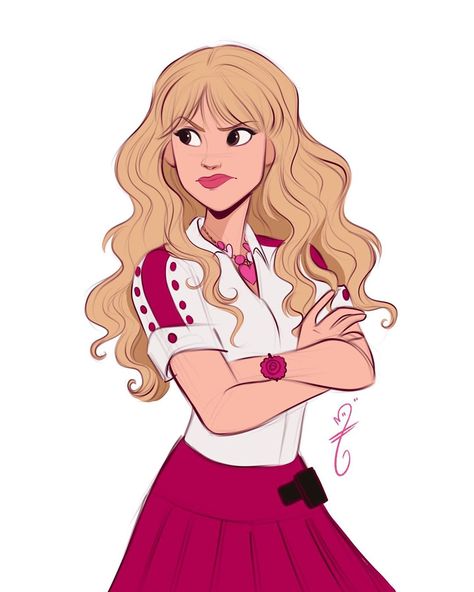 Maureen Narro’s Instagram profile post: “Sharpay Evans ✨” Hsm Fanart, Sharpy Evans, Highschool Musical, Disney Movie Art, Sharpay Evans, Evans Art, Pocket Princesses, Disney Channel Stars, Ashley Tisdale