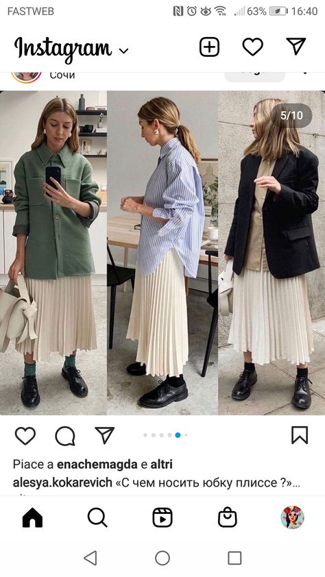 Swedish Work Outfit, Accordion Pleated Skirt Outfit, Pleated Skirt Outfit Street Style, Pleated Skirt 2023, Pleated Skirt Outfit 2023, Office Long Skirt Work Outfits, Office Pleated Skirt, Casual Pleated Skirt Outfit, Winter Pleated Skirt Outfit