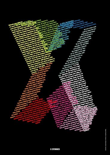 x stories Sporty Letter Print T-shirt For Streetwear, H&m Letter Print T-shirt For Streetwear, Urban Faded T-shirt With Letter Print, Modern Streetwear T-shirt With Letter Print, H&m Letter Print Crew Neck T-shirt, Skull Statue, Letter X, Typo Logo, Website Design Layout