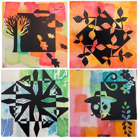 Positive Negative Space Art Lesson Elementary, Positive Negative Space Art Ideas, Notan Art Lesson, Positive And Negative Art, Positive Negative Space Art, Negative Space Art Lesson, Positive And Negative Space Art, Element Of Space, Negative Space Artwork