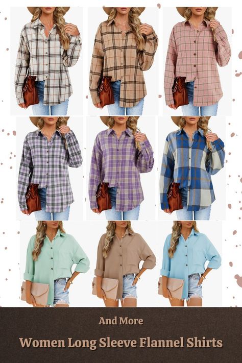 Womens Long Sleeve Flannel Shirts Plaid Flannels Lapels Collared Button Down Shacket Casual Rolled Up Boyfriend Blouse Tops Feature: flannel shaket, plaid shirts, rolled up long sleeve, v neck, lapel collar, bust pocket, front button, loose fit, oversized button down shirts for women. (Always read reviews before buying. As an Amazon Associate, I earn from qualifying purchases.No Additional cost to you.) Oversized Button Down Shirt, Plaid Shirts, Flannel Shirts, Flannel Women, Long Sleeve Flannel, Long Sleeve Plaid Shirt, Amazon Associates, Blouse Tops, Shirts For Women