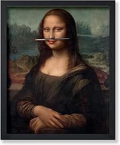 Mona Lisa Portrait, Toilet Pictures, Bathroom Canvas, Bathroom Artwork, Funny Decor, Funny Bathroom, Trendy Art, Bathroom Pictures, Nose Art