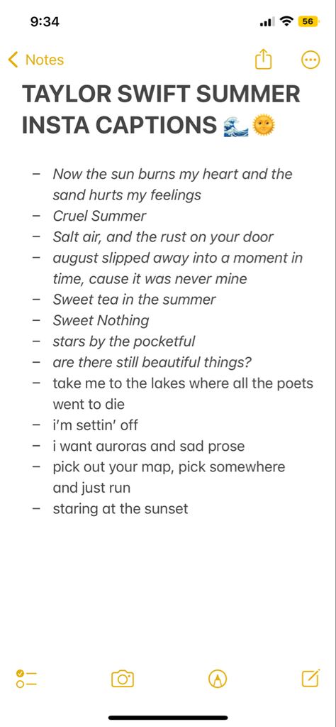 Taylor Swift Inspired Instagram Bio, 2023 Lyric Captions, Instagram Bio Ideas About Music, Taylor Insta Captions, Taylor Swift Post Captions, Taylor Swift Insta Captions Summer, Taylor Swift Concert Captions Instagram, Caption For Concert Pictures, Taylor Captions For Instagram