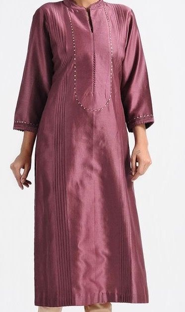 Suit Neck Designs Indian Salwar Kameez, Silk Dress Patterns Indian Kurti, Silk Kurti Designs Party Wear Latest Fashion, Silk Kurta Neck Design Latest, Khaadi Kurti Designs, Silk Kurta Designs Women Classy, Silk Kurti Designs Latest, Silk Kurti Designs, Indian Kurti Designs