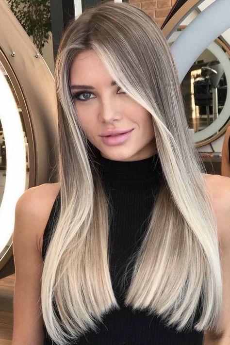 Balayage Long Hair, Straight Blonde Hair, Spring Hair Color, Hair Color Techniques, Blonde Hair Inspiration, White Blonde, Hair Colours, Long Blonde, Spring Hairstyles