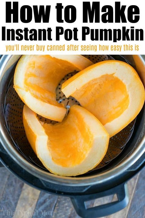 pumpkin is the way to go. Period! Wondering how to make pumpkin puree using your Instant Pot well it's never been easier using this method.  #pumpkin #instantpot #pressurecooker #puree #fresh #homemade #instantpotrecipes #ninjafoodi #pumpkinpuree Pumpkin In Instant Pot, Homemade Pumpkin Seeds, Make Pumpkin Puree, Instant Pot Pumpkin, Easy Pressure Cooker Recipes, Healty Dinner, Homemade Pumpkin Puree, How To Make Pumpkin, Best Instant Pot Recipe